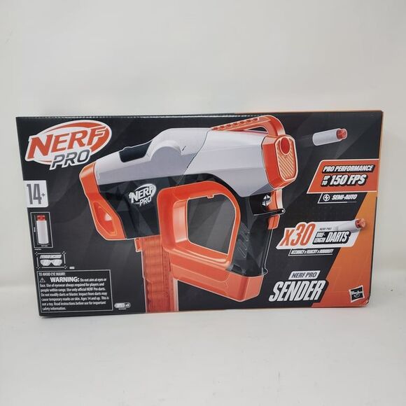 Nerf Pro Sender Semi Automatic Dart Blaster Extreme Accuracy Tactical Performanc